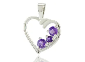 Сребърна висулка с Аметист
